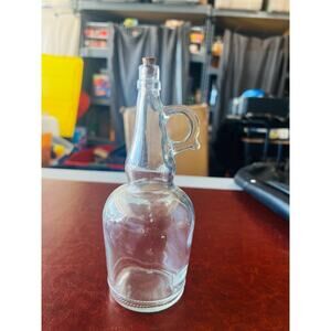 Cruet Clear Glass ~ Oils or Vinegar ~ Tiny Cork on Top